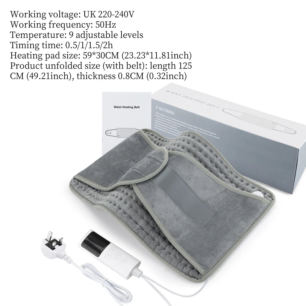 Electric Heating Pads for Back Neck Shoulder Pain Relief,Home Sofa Office Desktop Winter Warm Blanket,Auto-Off, Machine Washable