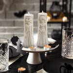 Halloween Horror Ghost Bride Groom LED Candle Electronic Light Halloween Skeleton Lamp Party Decoration Flameless Night Lights