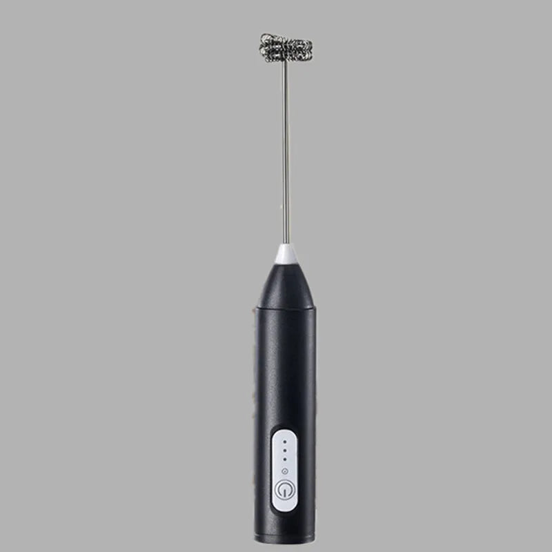 Electric Milk Foamer Blender Stainless Steel Handheld Milk Frother Wireless Coffee Whisk Mixer Egg Beater Tools For Kitchen