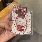 For Korea Kpop Exo Labubu Idol Dolls Jean Dress Big Bowknot Doll Clothes Kids Gift 15-17cm Cute Mini Clothes Doll Accessories