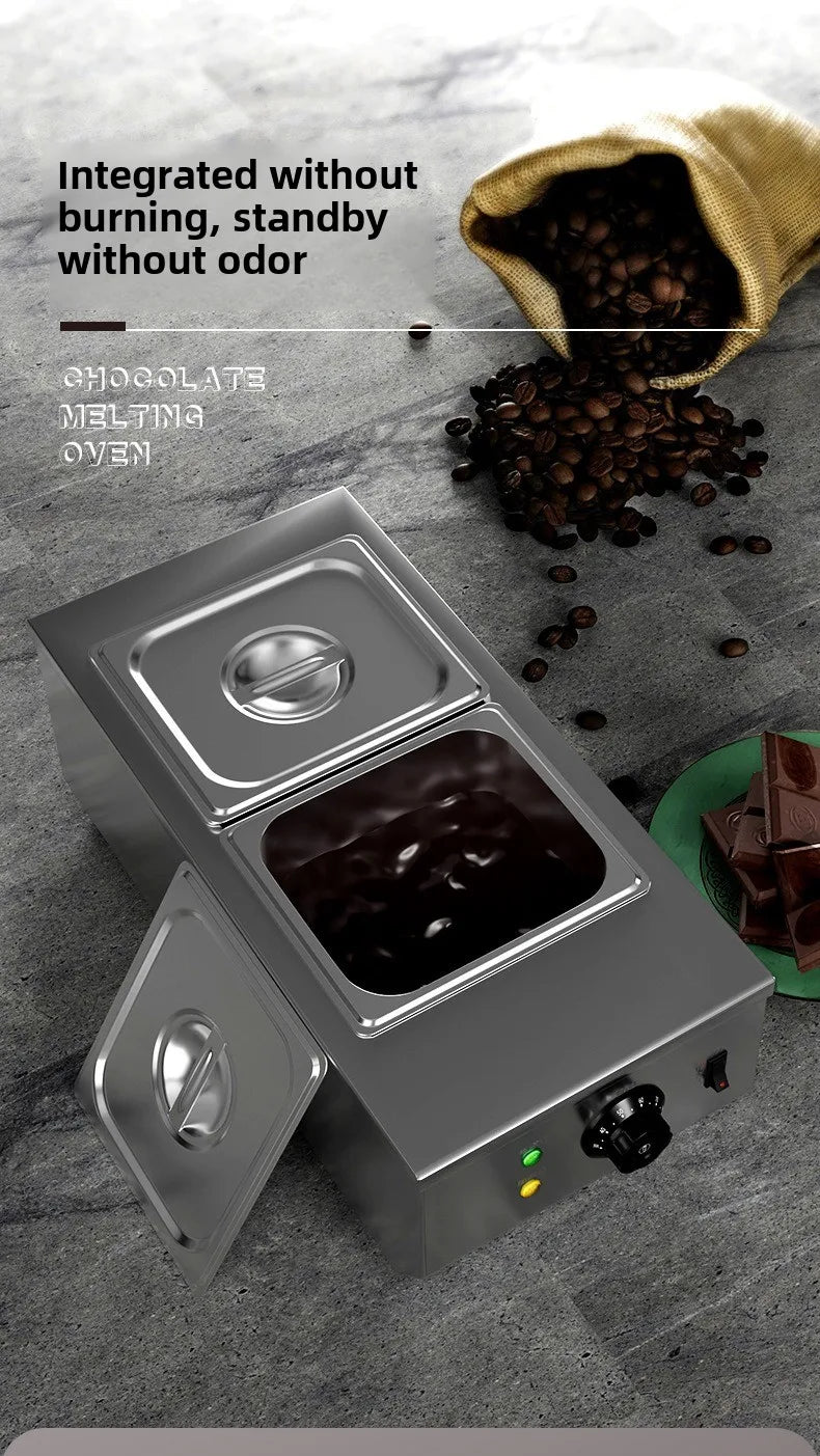 Singwinner 2 3 Tanks Electric Chocolate Tempering Machine Chocolate cascade Melting Pot for Kitchen home appliance