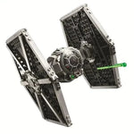 450PCS MOC Tie Fighter Stars Fighter Space Wars Figures FIT Model Building Blocks Bricks Kids Boys Toys Gift