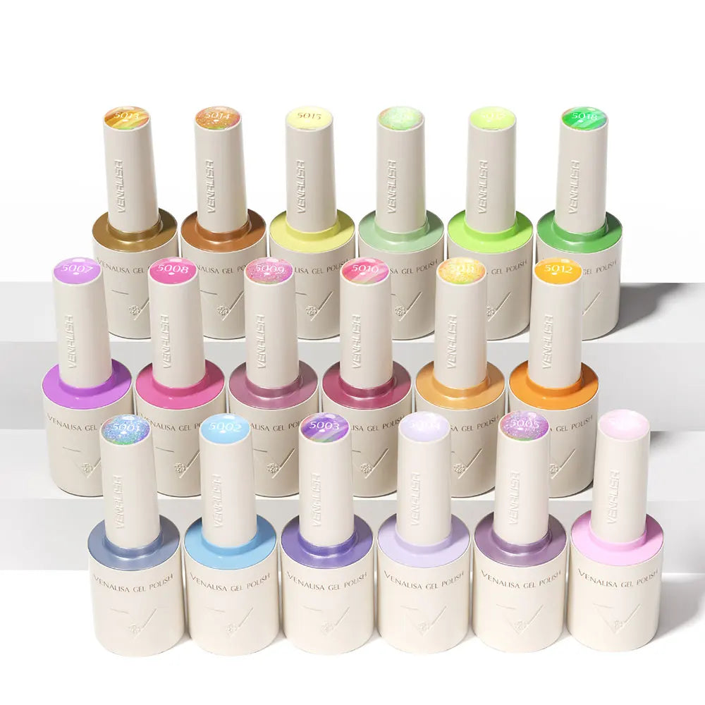 VENALISA 10ml Nail Gel Polish 90Colors HEMA/TPO Free UV LED Soak Off Long Lasting High Gloss Base TopCoat for Salon DIY Manicure