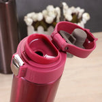 500M/16 Oz Insulated Mug Tritan Material Stainless Steel Metal Water Bottle Leakproof BPA Free Suitable for Hot and Cold Drinks
