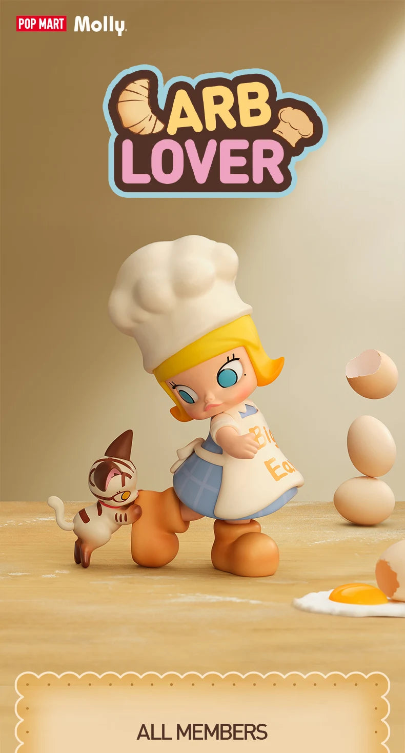 POP MART MOLLY Carb-Lover Series Mystery Box – 1PC/12PCS Blind Box Collectible Figure (Official POPMART Figurine)