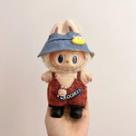 New Labubu Clothing Popular New Products Fashion Velcro 17cm Doll Cute Dress Casual Set Skirt Plush Toy Clothing