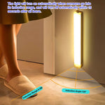 USB Rechargeable Wireless Motion Sensor LED Bar Light, Induction Night Light, Magnetic Portable Cordless Cabinet Lamp for Kitchen