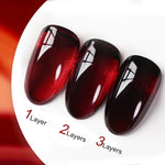 UR SUGAR 15ml Blood Red Jelly Gel Nail Polish Translucent Color Crystal Nude Gel Nail Art Varnish For Fall Winter Manicure