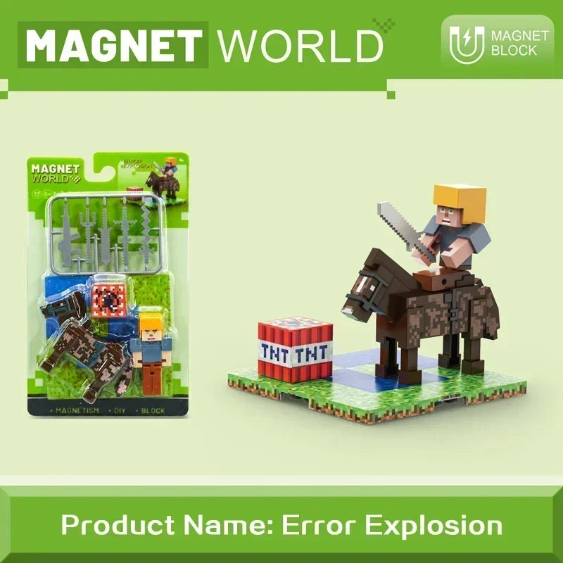 Magnetic Building Blocks Toys Gifts Magnetic Baseplate Role Children Magnet Brick Set Age 6+ DIY Strong Magnet Base Plate Toy