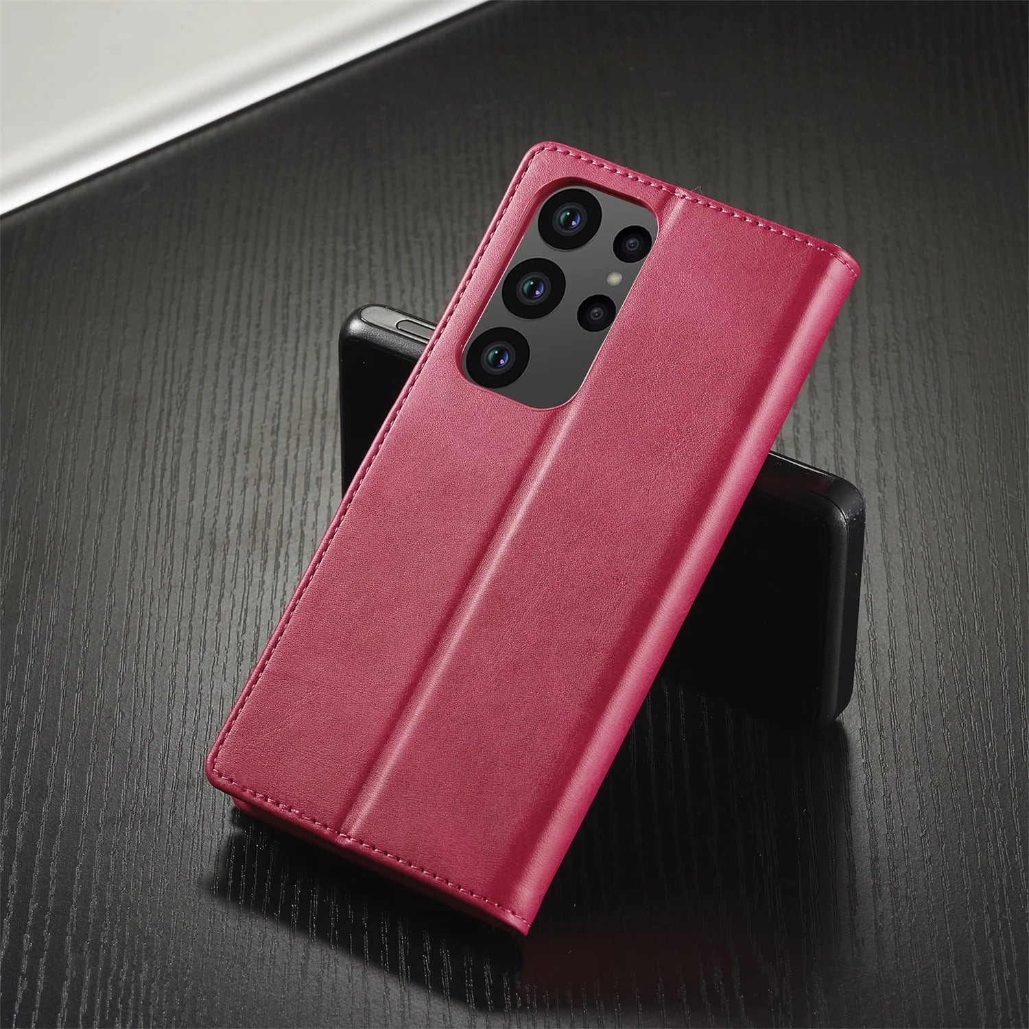 Leather Case for Samsung Galaxy S23 S24 S25 FE Ultra Plus Edge A07 A17 A35 A55 A06 A16 A26 A36 A56 5G Flip Wallet Card Holder