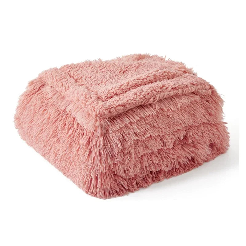 2025 New Waterproof Blanket for Couple, Large Size for Beds Bedroom Throw Luxury Shaggy Warm Blankets Lovers Microfibre-blanket
