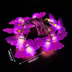 1.5M 10LED Halloween LED Light String Horror Eyeballs Pumpkin Spider Bat Skull Lamp Trick Or Treat Happy Halloween Party Decor