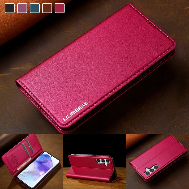 A56 5G SM-A566B Magnet Case For Samsung Galaxy A56 Case on for Funda Samsung A 56 SM-A566E A566V Leather Flip Stand Phone Cover