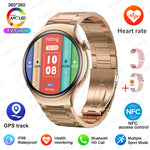GUHUAVMI Smart Watch Women GPS Trajectory Heart Rate Blood Pressure NFC Bluetooth Call 1.27inch AMLOED Smartwatches Ladies