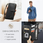 Business Flip Leather Case For Samsung Galaxy A56 A36 A16 A55 A35 A25 A15 A54 A34 A14 A53 A33 A13 A52 Zipper Wallet Card Cover