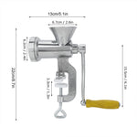 Manual Meat Grinder Silver Aluminum Alloy Powerful Home Sausage Kitchen Appliances Vegetable Chopper Pepper Supplies Mincer