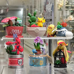 Pokemon Blind Box Toys Miniature Bonsai Scene Pidgeot Dragonair Bulbasaur Growlithe Scizor Doll Toys Collect Ornaments