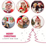 Christmas Glasses Party Glasses Christmas Novelty Glasses Party Accessories Fun Glasses Christmas Decorations Holiday Gifts