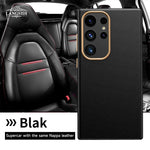 LANGSIDI Luxury Nappa Leather Magnetic Phone Case for Samsung s24 ultra Galaxy s23 ultra s24 plus for Magsafe fundas Back Cover