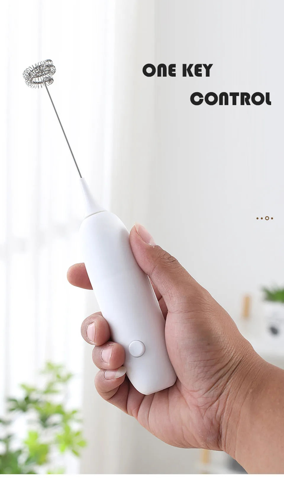 Milk Frother Handheld Cappuccino Maker Coffee Foamer Egg Beater Chocolate Stirrer Mini Portable Food Blender Kitchen Whisk Tool