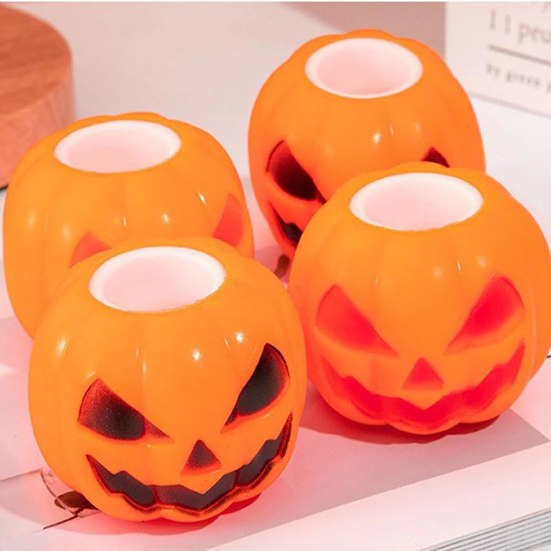 1/4/8PCS Halloween Pumpkins Stress Balls Slow Rebound Sensory Toys Trick Decompress Pumpkin Fidget Toys Party Favors Kids Adults