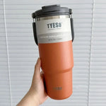 Tyeso Stainless Steel Coffee Cup Cold And Hot Double-layer Insulated Cup Tumbler Thermo Water Bottle Car Travel Mug Vacuum Cup