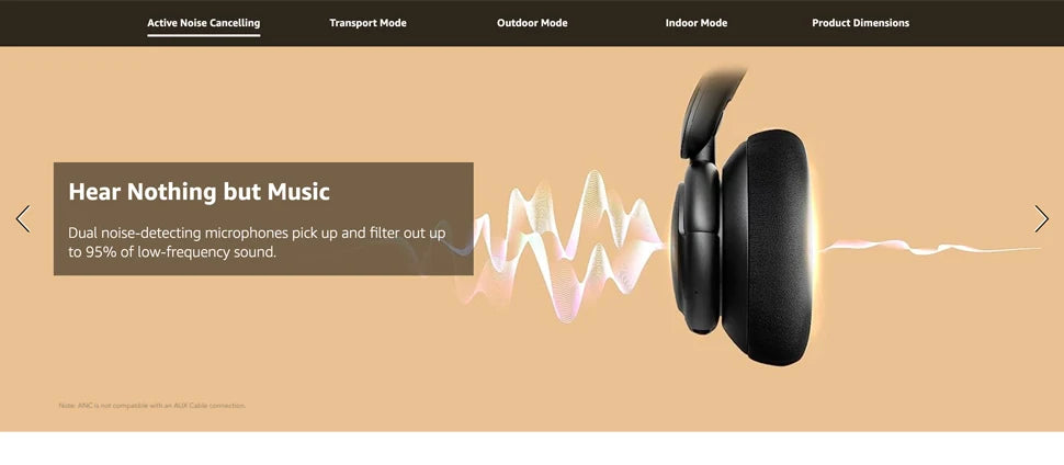 Soundcore by Anker Life Q30 Hybrid Active Noise Cancelling Headphones Wireless Bluetooth Headphones Over Ear Headset Earphone