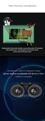 NV8300 Night Vision Binoculars Goggles 8X Digital Zoom 4K UHD 36MP 3D Head Mount Infrared Night Vision Device Hunting Telescope