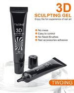 10ml 3D Nail Art Gel - DIY Designs,Waterproof Sculpting gel，Waterproof Nail Art Design Gel for Intricate Carvings & Shapes