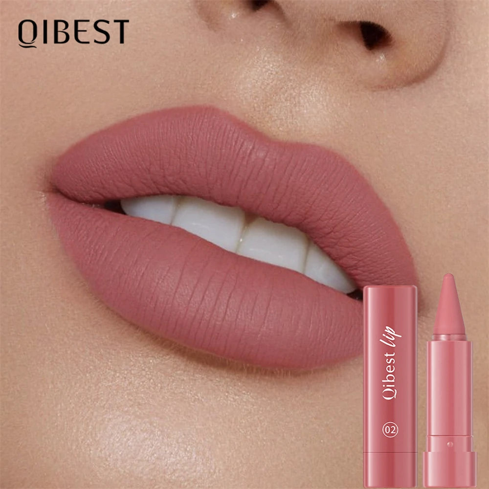 Twist Up Lip Liner Lipstick Pen Multipurpose Powder Blusher Velvet Matte Waterproof Lip Contour Non Stick Cup Lip Rouge Makeup