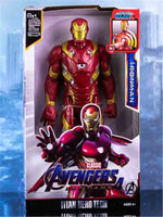 Action Toy 30cm Marvel Avengers Toy Thanos Hulk Spiderman Iron Man Captain America Thor Black Panther With Sound And Light