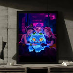 Movie KPop Demon Hunters Poster Gallery Prints Self Adhesive Home Decor Decoration Wall Decals Living Room Sticker