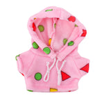 30cm Cafe LaLafanfan Duck Clothes Hoodie Cartoon Plush Toy Stuffed Soft Duck Doll Toys Animal Birthday Girl`s Gift for Kids DIY