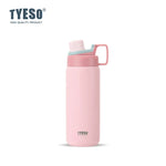 Tyeso Stainless Steel Sports Water Bottle Insulated Leak-Proof Portable Fitness Flask for Outdoor Workouts Travel Vacuum Flasks