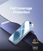 UGREEN 2pcs for iPhone 16 Pro Max Glass Screen Protectors for iPhone 16 Plus Tempered Glass for iPhone 15 14 13 12 HD Film 16pro