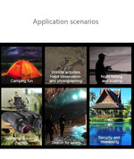 NV8300 Night Vision Binoculars Goggles 8X Digital Zoom 4K UHD 36MP 3D Head Mount Infrared Night Vision Device Hunting Telescope