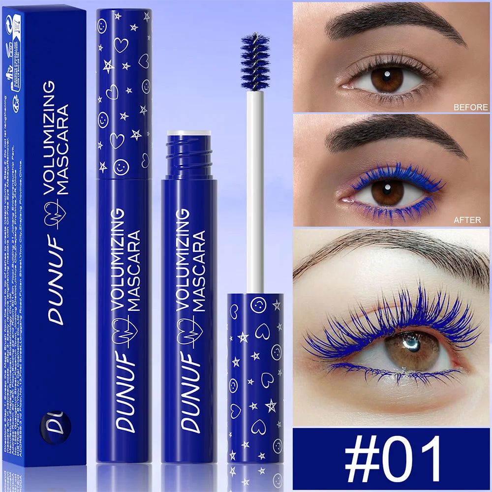 Colorful Curling Mascara Waterproof Fast Drying Eyelashes Extension Multicolor Lashes Makeup Lasting Waterproof White Mascara