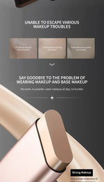 Clear and Moist Hydrating Foundation Naturally Perspective, Moisturizing, Bling, Glossy, Thin and Lightweight Double Head Makeup Foundation Rotated, More Comfortable, Waterproof Function, Easy to Makeup, Easy to Use