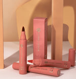 Lip Tint Pen, 6 Colors Available, Matte Water Lipstick, Non-Stick Cup, Long-Lasting, Smooth Lip Liner and Lip Stain Combo