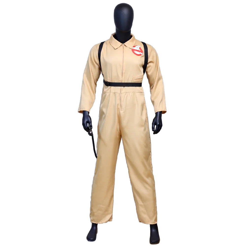 Kids Adults Cosplay Costume with Proton Pack Halloween Christmas Carnival Theme Party Clothes Fans Collection ﻿