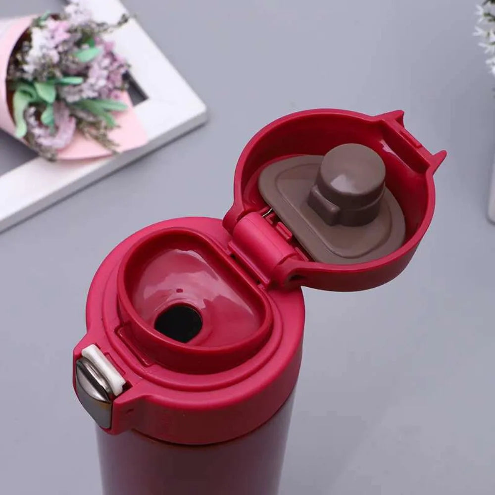 500M/16 Oz Insulated Mug Tritan Material Stainless Steel Metal Water Bottle Leakproof BPA Free Suitable for Hot and Cold Drinks