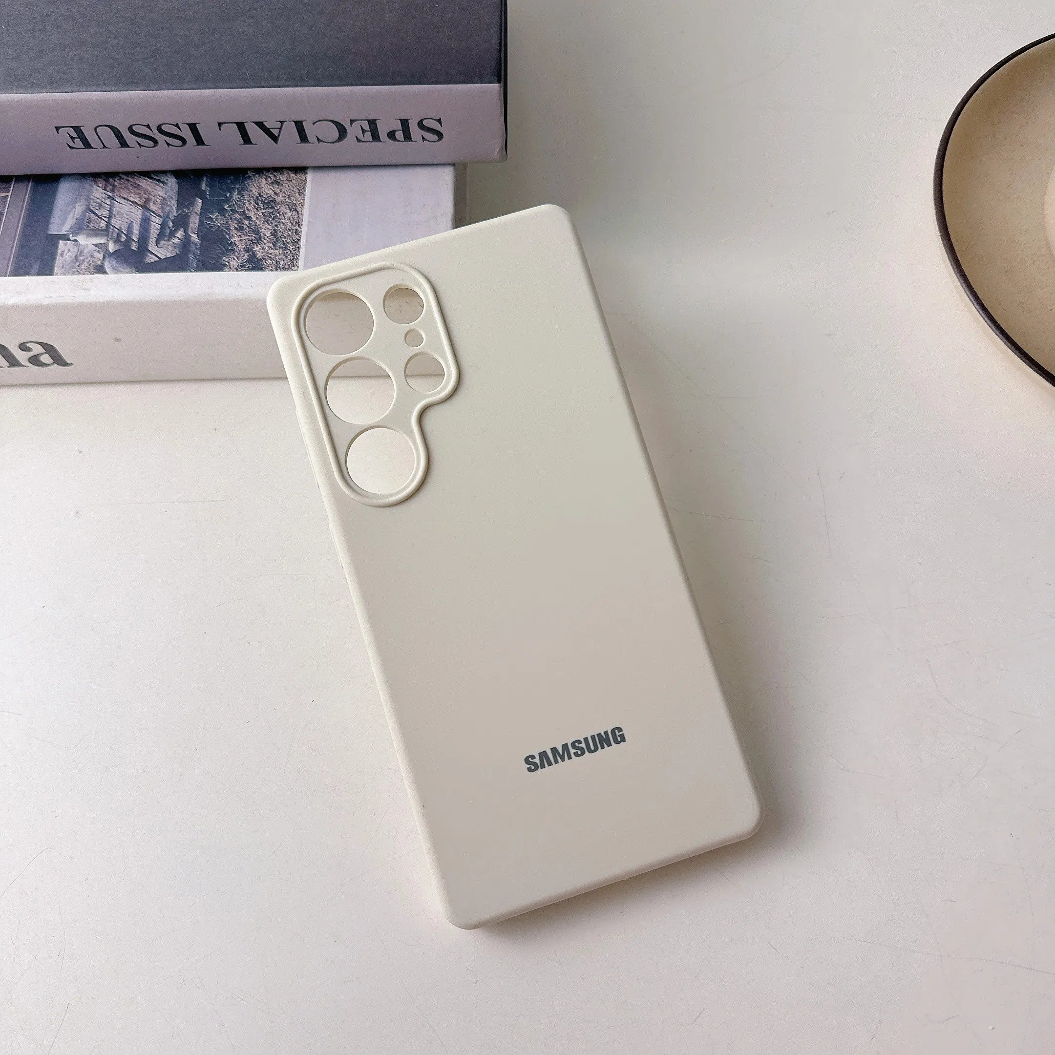 Original Liquid Silicone Solid Color Soft Phone Case For Samsung Galaxy S25 S24 S23 S22 Ultra S24 Plus FE Case With Official Box