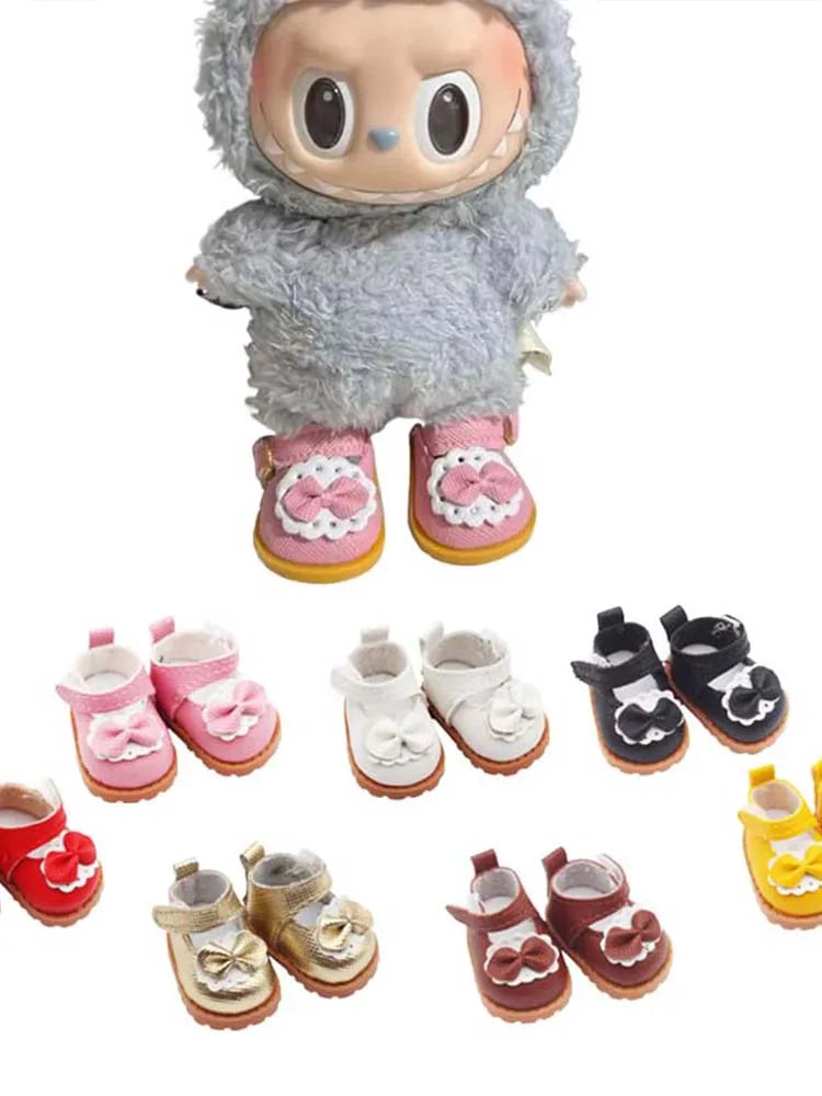 Labubu Dolls Princess Shoes Styles DIY for Labubu Doll Leather Leather Shoes  Dolls Accessories Clothing Gift