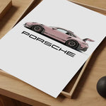 Porsche Cars Poster Self-adhesive Art Waterproof Paper Sticker Coffee House Bar Room Wall Decor