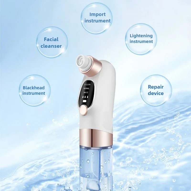 Blackhead Remover Pore Vacuum Face Cleaner Electric Pimple Acne Removal USB Rechargeable Water Cycle Black Dot Remover