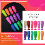 12pcs Glitter Gel Nail Polish Set Sparkling Glitter Semi Permanent Soak Off UV Gel Varnish Nail Manicure With Box Nail Supplies