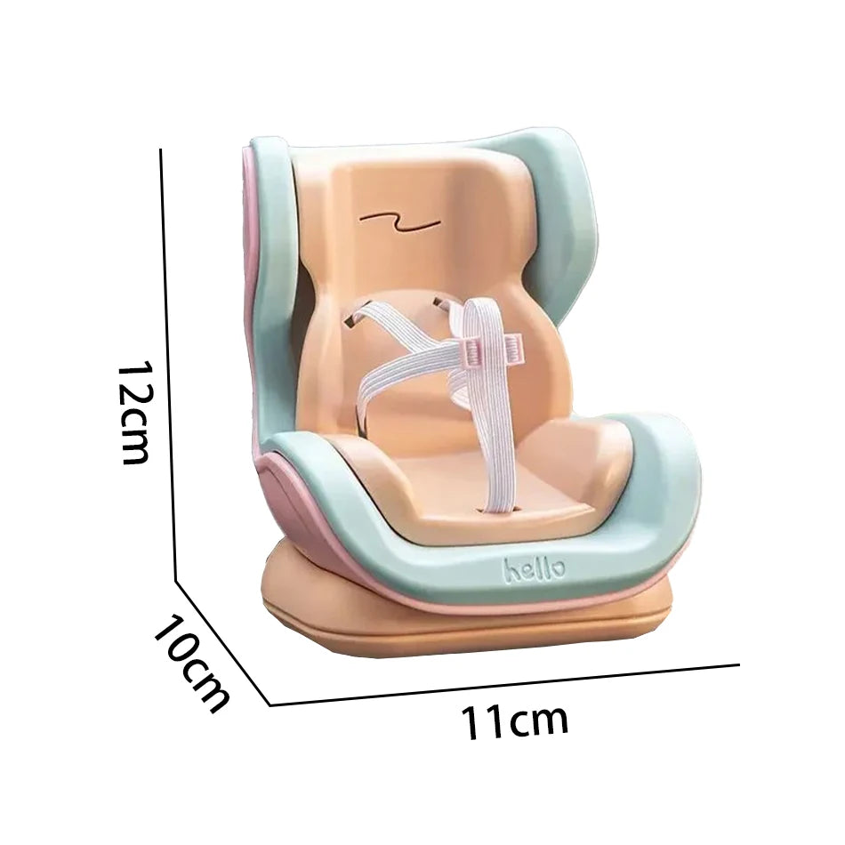 4 Styles For Car Doll Safety Seat Cartoon Chair Model Kawaii Doll Seat Outlet Decor Car Interior Styling Labubu Accessories ﻿