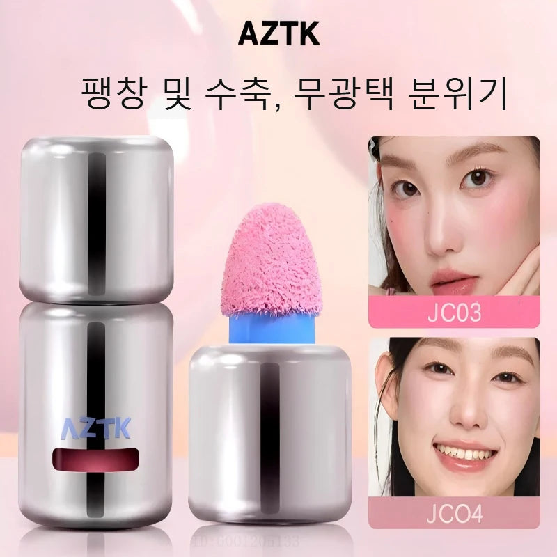 AZTK Liquid Blush Tanned Jello Color Rendering Liquid Blusher Moisturizer Longlasting Beauty Expands Contracts Cheek Face Makeup