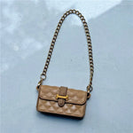 17cm For Labubu Doll Clothing Skirt Bowhair Accessory Set Retro Bib Pants Clothes Luxury Messenger Bag Shoes Set Sitting Party