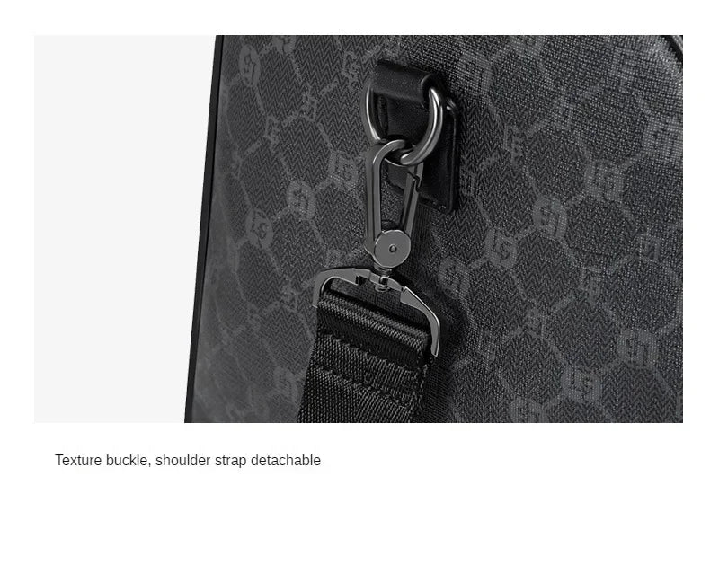 Men Business Travel Luggage Bag Leather Travel Duffle Large Capacity Hand Luggage Bag Short Trip Shoulder Bags Luxury Handbag